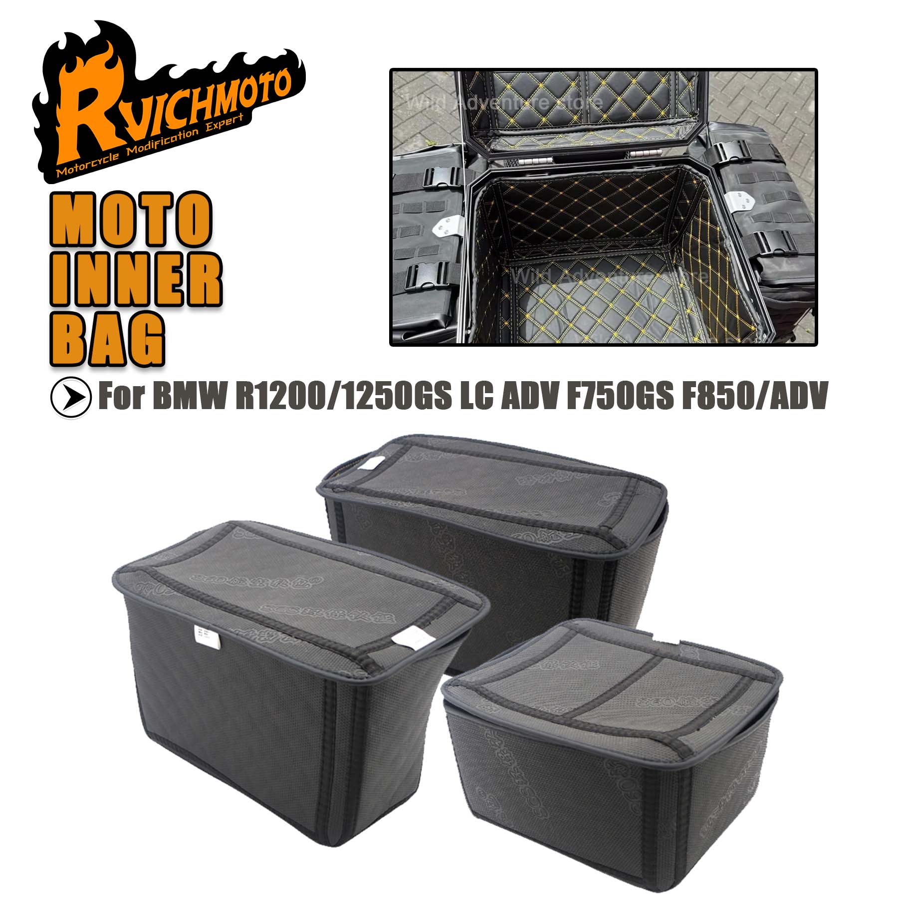Luggage Cover Protector - ﻿ Alforjes para motocicleta, forro superior,