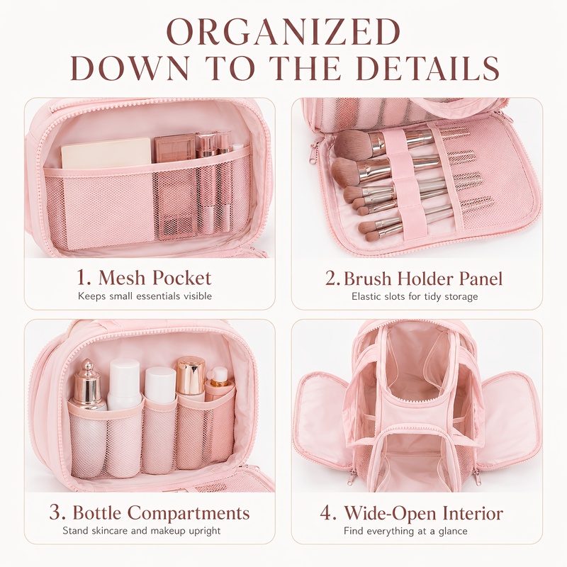 Bolsa de Maquiagem para Viagem - Travel Accessories Organizer Bag avaliação e preço