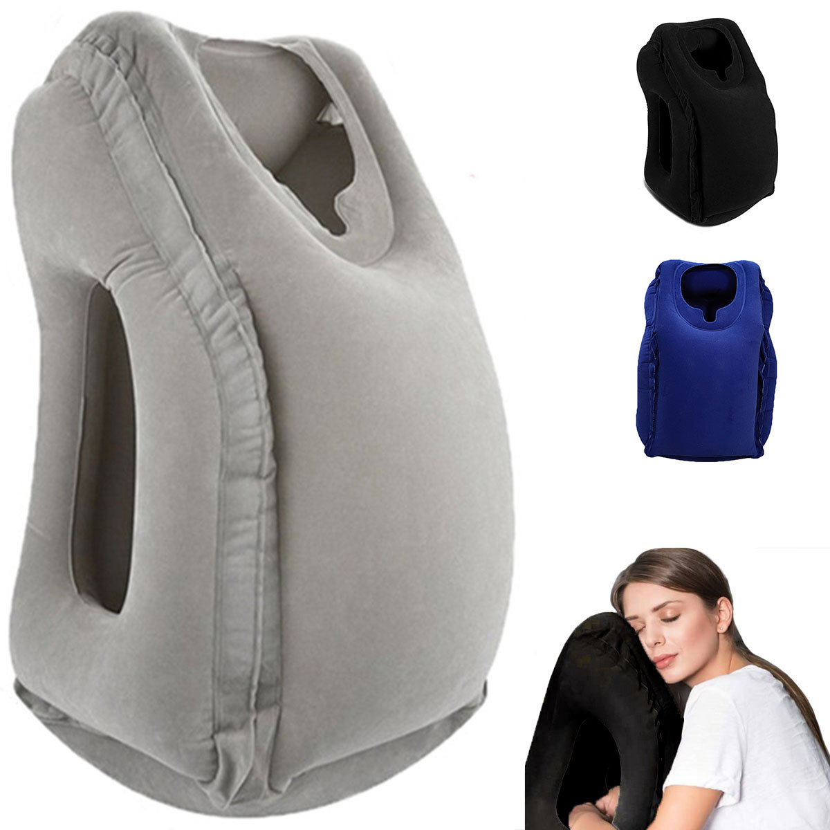 Almofada inflável para viagem, - Travel Accessories Long Flight avaliação e preço